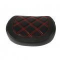 Wflnhb Passenger Backrest Pad Red Stitching Replacement For Touring Road King Ultra Cvo Glide Models 1996-up