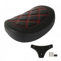 Wflnhb Passenger Backrest Pad Red Stitching Replacement For Touring Road King Ultra Cvo Glide Models 1996-up