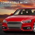 G-plus Fog Light Grille Cover Compatible With 2013-2016 Audi A4 Quattro 2 0l 8k0807681k 8k0807682k Left Right