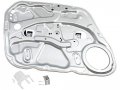 Front Left Driver Side Power Window Regulator Assembly With Door Panel Without Motor For 2009-2012 Hyundai Elantra Hatchback 