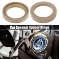 Uxcell 4 Pcs Universal 3 Inch Speaker Subwoofer Mounting Spacer Rings Solid Wood Beige