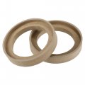 Uxcell 4 Pcs Universal 3 Inch Speaker Subwoofer Mounting Spacer Rings Solid Wood Beige