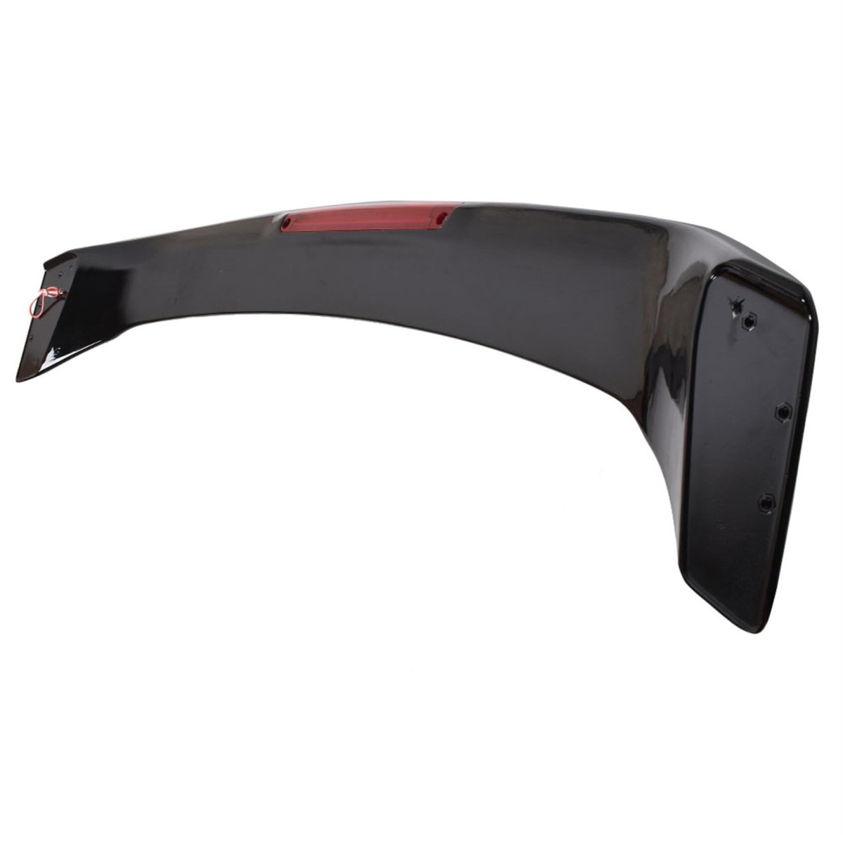 Rear Trunk Spoiler Wing With Brake Light Lamp For 2013-2015 Civic 4dr Glossy Black Jdm Style Plastic Replacement