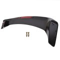 Rear Trunk Spoiler Wing With Brake Light Lamp For 2013-2015 Civic 4dr Glossy Black Jdm Style Plastic Replacement