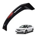 Rear Trunk Spoiler Wing With Brake Light Lamp For 2013-2015 Civic 4dr Glossy Black Jdm Style Plastic Replacement 