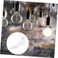 Joinpaya 60pcs Shade Buckle Thickened Ceiling Lampshade Light Bulb Clip Fixture Lamp Plate Fastening Plastic Fastener White