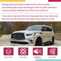 Hecasa A Pillar Molding Cover For 2011-2013 Infiniti Qx56 2014-2023 Qx80 2017-2023 Nissan Armada Front Windshield Trim Panel