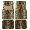 Leopard Print Car Carpet Floor Mats