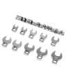 10 Pieces Spanner Heads Crowfoot 10-19 Mm