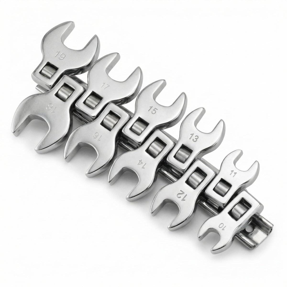 10 Pieces Spanner Heads Crowfoot 10-19 Mm