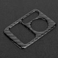 Qiilu For Honda Crv Cr-v 2007-2011 Rearview Mirror Adjustment Switch Trim Soft Carbon Fiber Electric Adjusting Knob Cover Door
