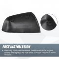 X Autohaux Pair Car Rear View Driver Passenger Side Mirror Cover Cap Replacement Gloss Black For Vauxhall Zafira B Mk2 2009