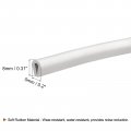 Uxcell U Channel Edge Trim 6 5ft Length Rubber Guard Seal Strip Protector Fit For 1 5-2 5mm 13 64 W X 5 16 H White