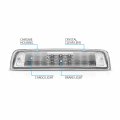 Amerilite Chrome Led High Mount Stop 3rd Brake Lights Replacement For Dodge Ram