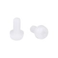 M3x6mm Threaded Nylon Phillips Cross Pan Head Machine Screws Bolts White 50pcs 