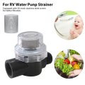 Grabote 255213 Water Pump Strainer For Filter Rv Camper Marine Boat Stainless Steel 1 2 Pipe Male Inlet 15-085-00