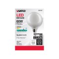 Satco S21257 6w G40 Led Filament Lamp Dimmable 4000k Cool White 500 Lumens Medium Base 120v Wet Location 60w Incandescent