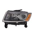 Left Headlight Assembly For 2014 2016 Jeep Grand Cherokee Led Light Source Clear Polycarbonate Lens Waterproof Part Number 