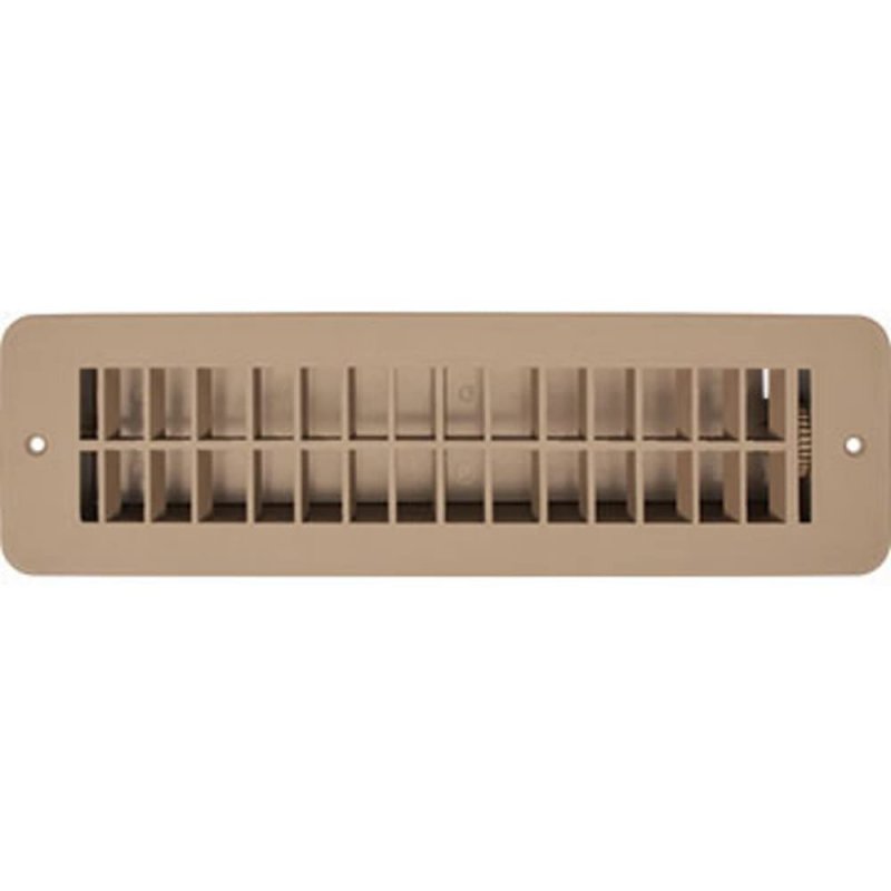 Rv Designer H861 Plastic Floor Register With Damper 10 Inch X 2-1 4 Tan Interior Hardware