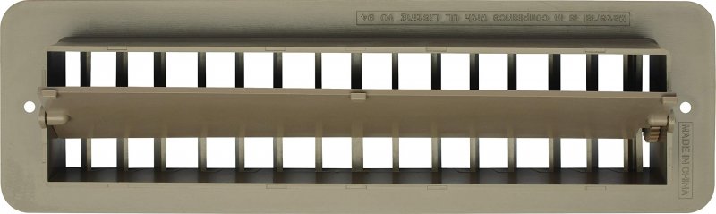 Rv Designer H861 Plastic Floor Register With Damper 10 Inch X 2-1 4 Tan Interior Hardware