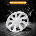 Car Wheel Rim Skin Cover Hub Caps 4 Pack 16 Inch Hubcap Steel Wheels High Grade Abs With Retention Ring Black Silver