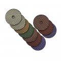 Stone Polishing Pads Set 2x50 2x100 2x200 400 800 1500 3000 Grit For Granite Marble Concrete Countertops 