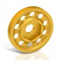 Ajp Distributors Upgrade Jdm Light Weight Aluminum Crankshaft Crank Shaft Pulley Wheel Kit Gold Compatible Replacement For 