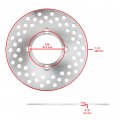 Caltric Front Brake Caliper With Pads Disc Rotor Compatible Yamaha Rhino 660 Yxr660 4x4 2004 2005 2006 2007