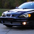 Auto Dynasty Pair Of Led Daytime Running Light Black Housing Amber Corner Headlight Lamps Compatible With Pontiac Grand Am