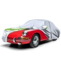 Waterproof All Weather Custom Fit Car Cover For 1964 1998 Porsche F Series G 930 964 993 Silver 6 Layers With Zipper Door And 