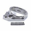 Httmt- Chrome Glass See Through Engine Clutch Cover Protector Compatible With 2001-2005 Gsxr 600 1000 2000-2005 Gsx-r 750