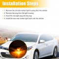 Uxcell Car Led No 8174052050 Left Side Rear View Mirror Turn Signal Amber Light Indicator For Toyota Avalon 2013-2018 Corolla
