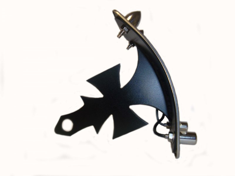 Victory Motorcycles Hammer Vegas Kingpin Jackpot Cross Vertical License Plate Mount