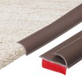 9 84ft X 1 38 0 39 Carpet To Tile Transition Strip Self-adhesive Edge Pvc Gap Cover Laminate Trim For Uneven Surfaces Dark 