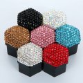 Ihreesy 20pcs Wheel Lug Nut Covers 19mm Bling Crystal Hub Bolt Caps Universal Cap Hex Protector Car Red