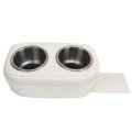 Pontoon Cup Holder Durable Stainless Steel Double Drink For Rv Yachet Boat Car Fit Marine White