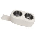 Pontoon Cup Holder Durable Stainless Steel Double Drink For Rv Yachet Boat Car Fit Marine White