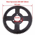 Xljoy 25h 68 Tooth Rear Chain Sprocket For 47cc 49cc Minimoto Pocket Dirt Bike Atv Quad