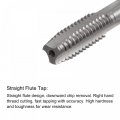 Uxcell M8 X 1 5 Straight Flute Thread Tap And 6 5mm Twist Drill Bit Set Metric Titanium Plated 6542 High Speed Steel Machine