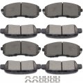 Aintier Automotive Replacement Brake Pads Front Rear Fit For Nissan 350z 2003-2005 For Altima 2002-2013 Juke 2011-2017 Sentra