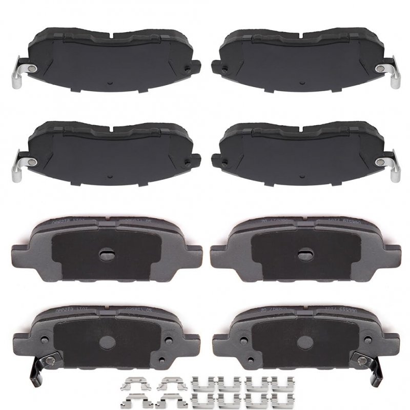Automotive Replacement Brake Pads Front Rear Fit For Nissan 350z 2003-2005 For Altima 2002-2013 Juke 2011-2017 Sentra 2007-2018