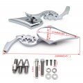 Httmt Mt252-008 Ttt003- Chrome Billet Skull Blade Mirror Fit Compatible With H-d Electra Heritage Sportster Glide