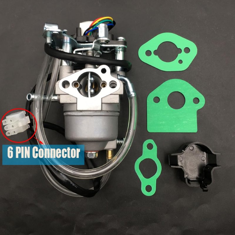 P16d-1 Carburetor For Harbor Freight Predator 2000 Watt Inverter Generator 62523 With 6 Wire Connector