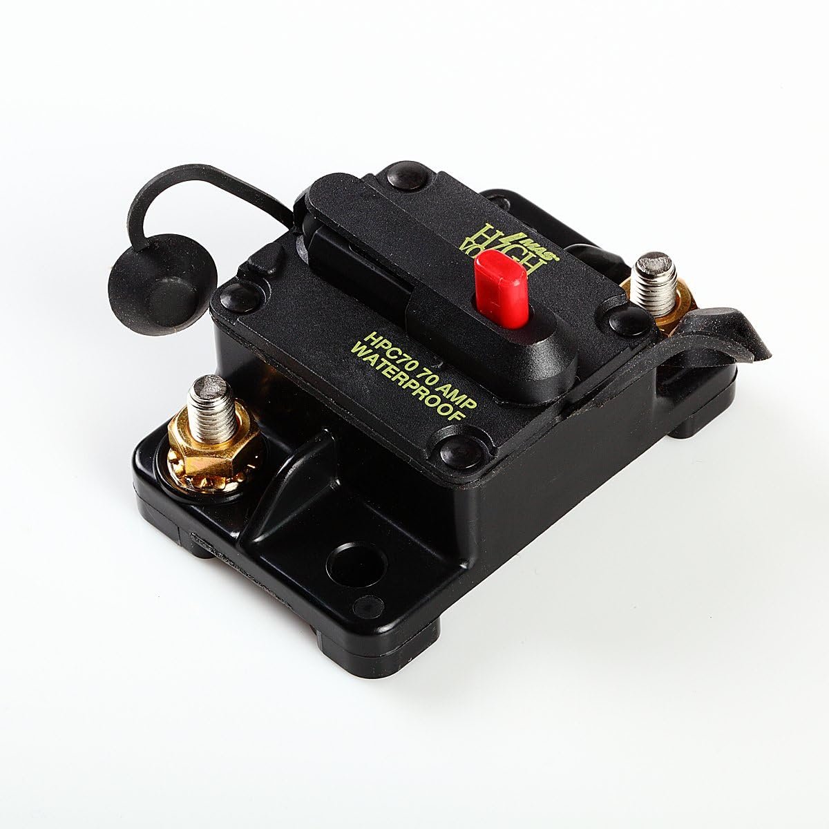 Mas Waterproof Manual Reset Circuit Breaker Car Auto Boat Audio Fuse 12v-24v Dc 70 Amp