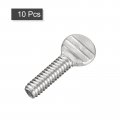Uxcell 1 4-20 X 3 4 Thumb Screws 10pcs 304 Stainless Steel Fully Thread Galvanized Finger Tight Racket Screw