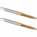 Burkit 2pcs No 8-32 Un Spiral Point Tap Hss Titanium Coating Plug Threading 8 X 32 