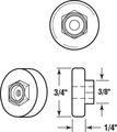Prime-line Products M 6152 Tub Enclosure Roller 3 4-inch 4-pack 