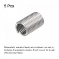Uxcell Wire Thread Inserts 7 16-14 Unc 2 5d 304 Stainless Steel Helical Type Coiled Screw Repair Threaded Sleeve Sheath 5pcs