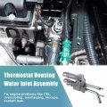 Uxcell 1pcs Car Engine Coolant Thermostat Housing Assembly No 25600-23640 2560023640 25600-23600 2560023600 For Hyundai Elantra