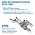 Uxcell 1pcs Car Engine Coolant Thermostat Housing Assembly No 25600-23640 2560023640 25600-23600 2560023600 For Hyundai Elantra